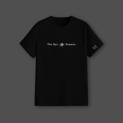 Vlack Regular Fit Black Streetwear T-Shirt featuring 'The Eye of Sorrow' graphic design