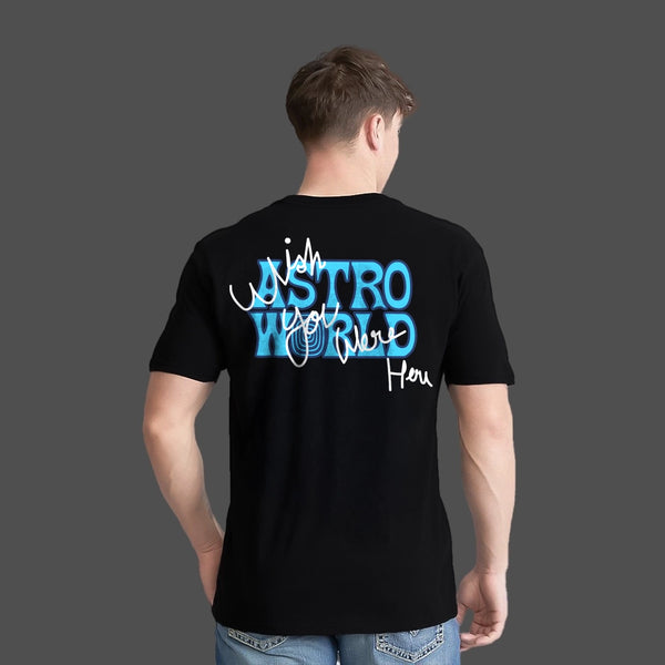 Travis Scott Astro World Regular Fit Black T-Shirt
