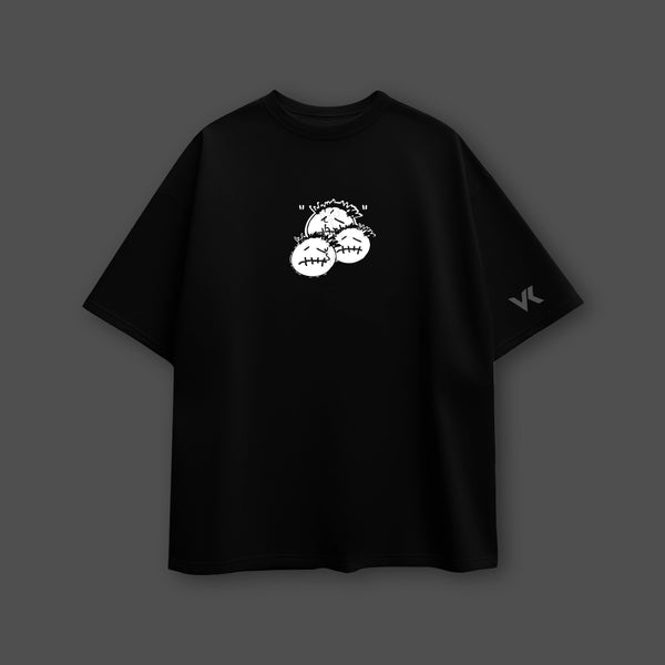 Travis Scott Ideas Quote Oversized Fit Black T-Shirt - 2