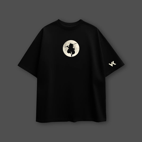Inosuke Beast Breathing - Demon Slayer Black Oversized Fit T-Shirt - 2