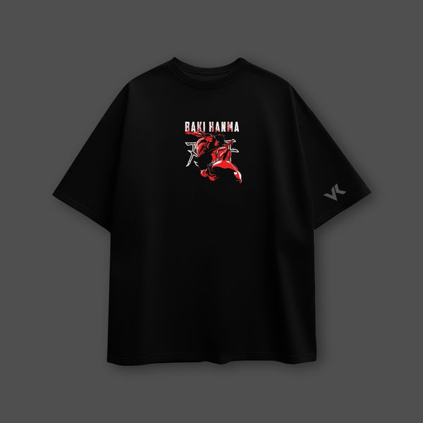 Baki Hanma Baki Black Oversized Fit T-Shirt - 2