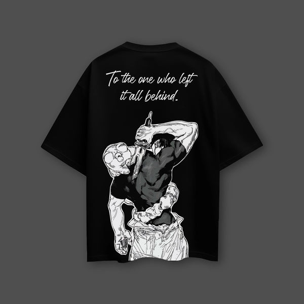 Toji - The Sorcerer Killer -Jujutsu Kaisen Black Oversized Fit T-Shirt