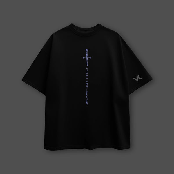 Shadow Monarch’s Grin - Solo Leveling Black Oversized Fit T-Shirt - 2