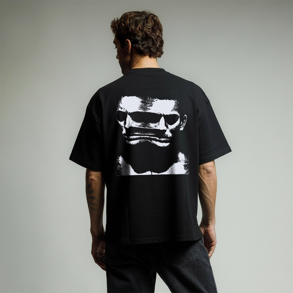 Vlack Anticipation Black Oversized Fit Tshirt