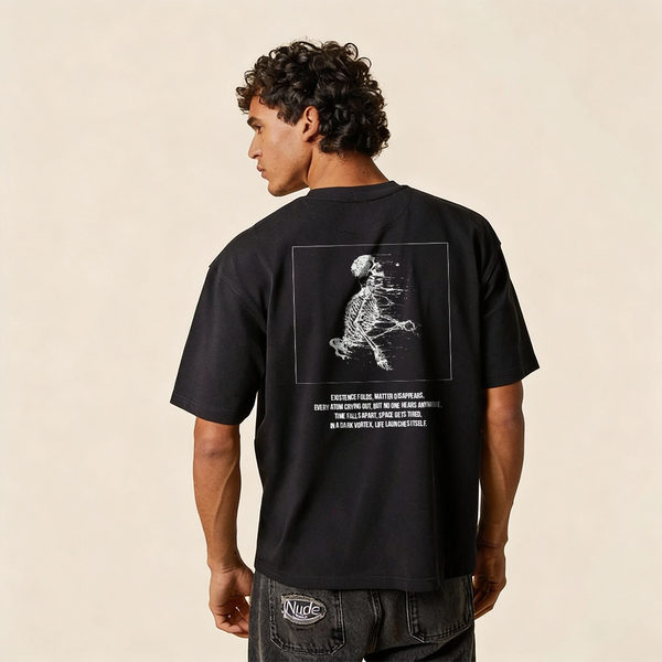 Vlack Void Black Oversized Fit Tshirt