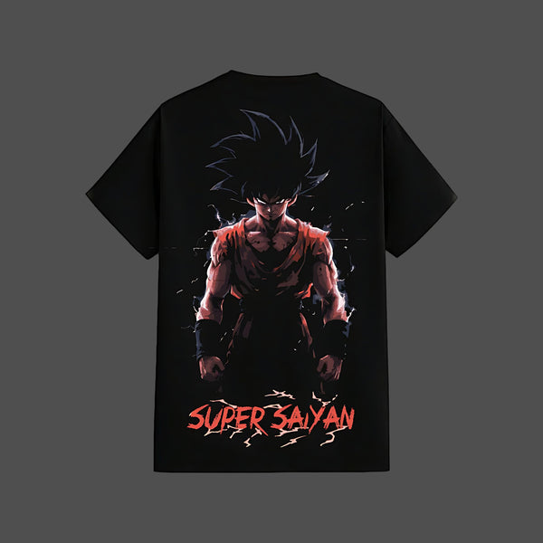 Awakened Power – Super Saiyan - Front HD Print - Regular Fit T-Shirt