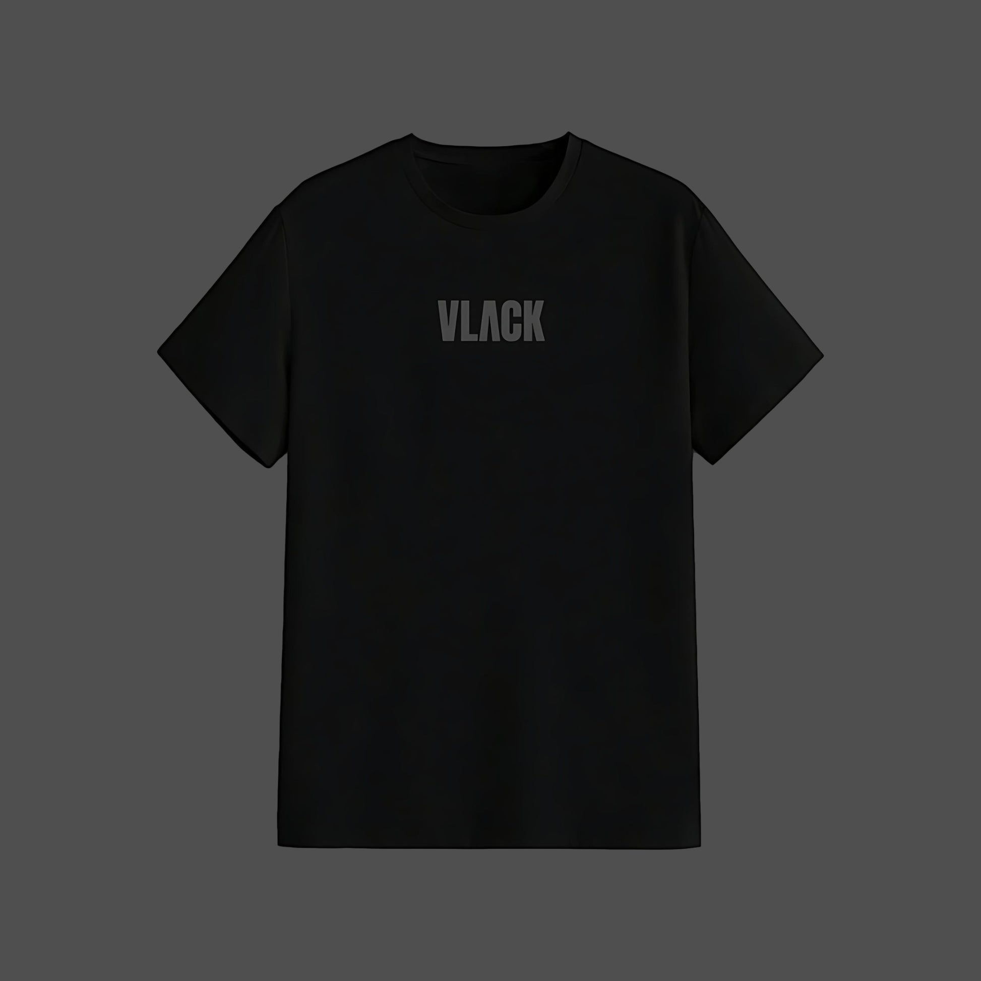 Vlack regular fit Super Saiyan black t-shirt with subtle center chest Vlack logo crew neck