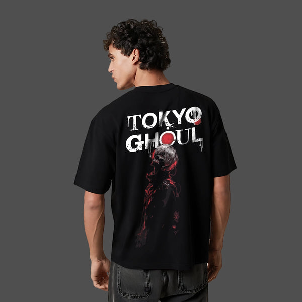 Tokyo Ghoul – Masked Identity Oversized T-Shirt - Front Puff Print