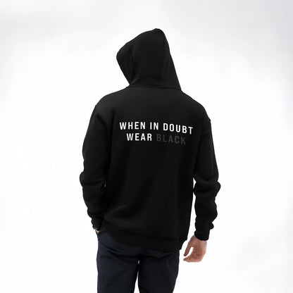 Vlack Wear Black - Oversized Black Hoodie