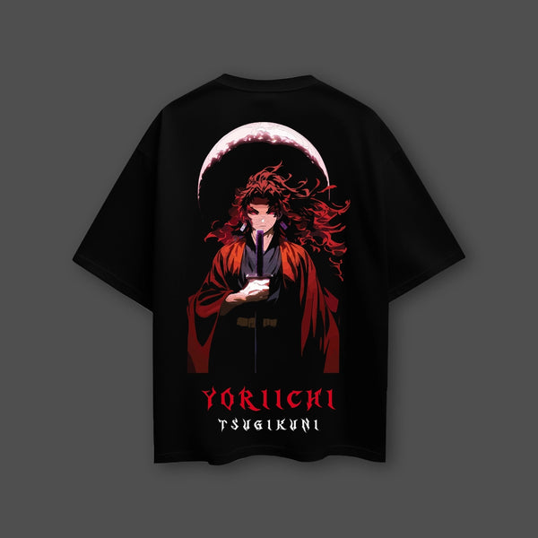Sun Breathing Legend Yoriichi – Oversized Fit Black T-Shirt