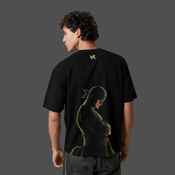 Zoro (One Piece) Oversized Fit Black T-Shirt